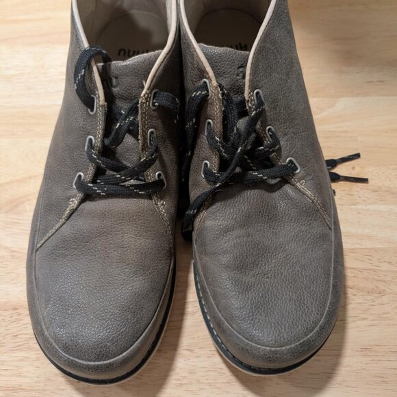 AHNU PEBBLED LEATHER CHUKKA VIBRAM EVOFLEX SOLE BOOTS Comfort Sz 12 - Picture 1 of 9